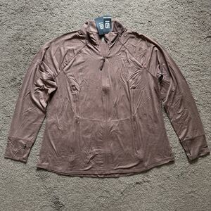 NWT Ideology Women’s Plus Size 1X Zipper Long sleeve Lightweight Shirt Jacket